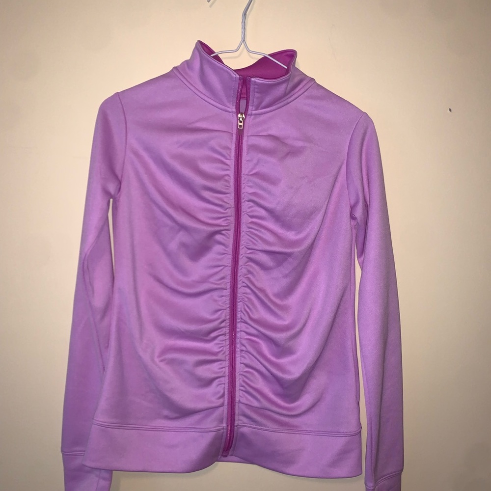 Duo dry purple kids zip up